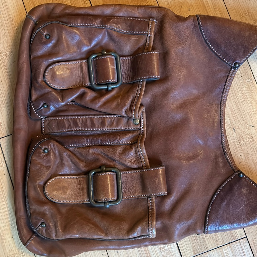 Vintage Banana Republic Ashbury leather purse two pockets - Picture 2 of 11